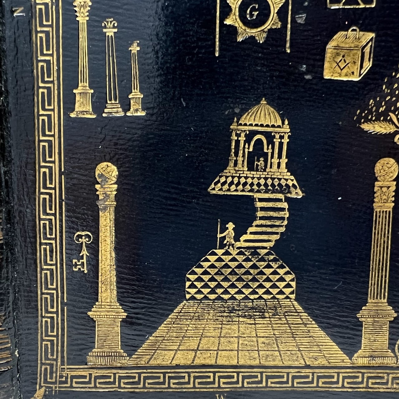 William Preston: 'Preston's Masonry' with Masonic Binding, 1804