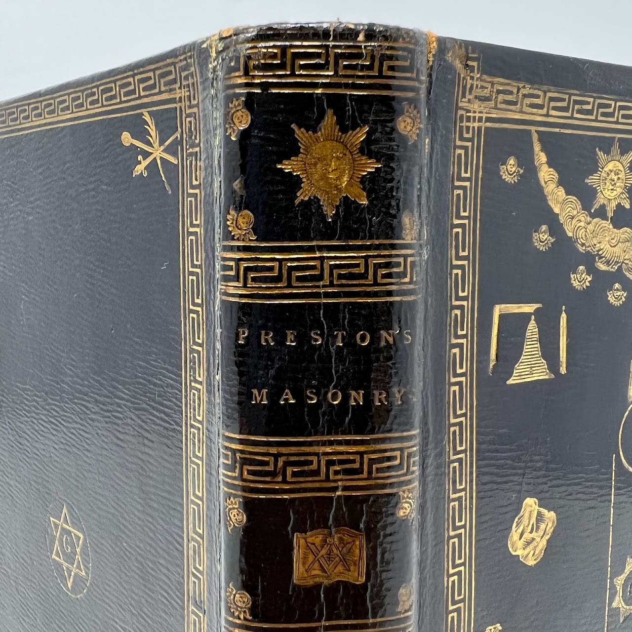 William Preston: 'Preston's Masonry' with Masonic Binding, 1804