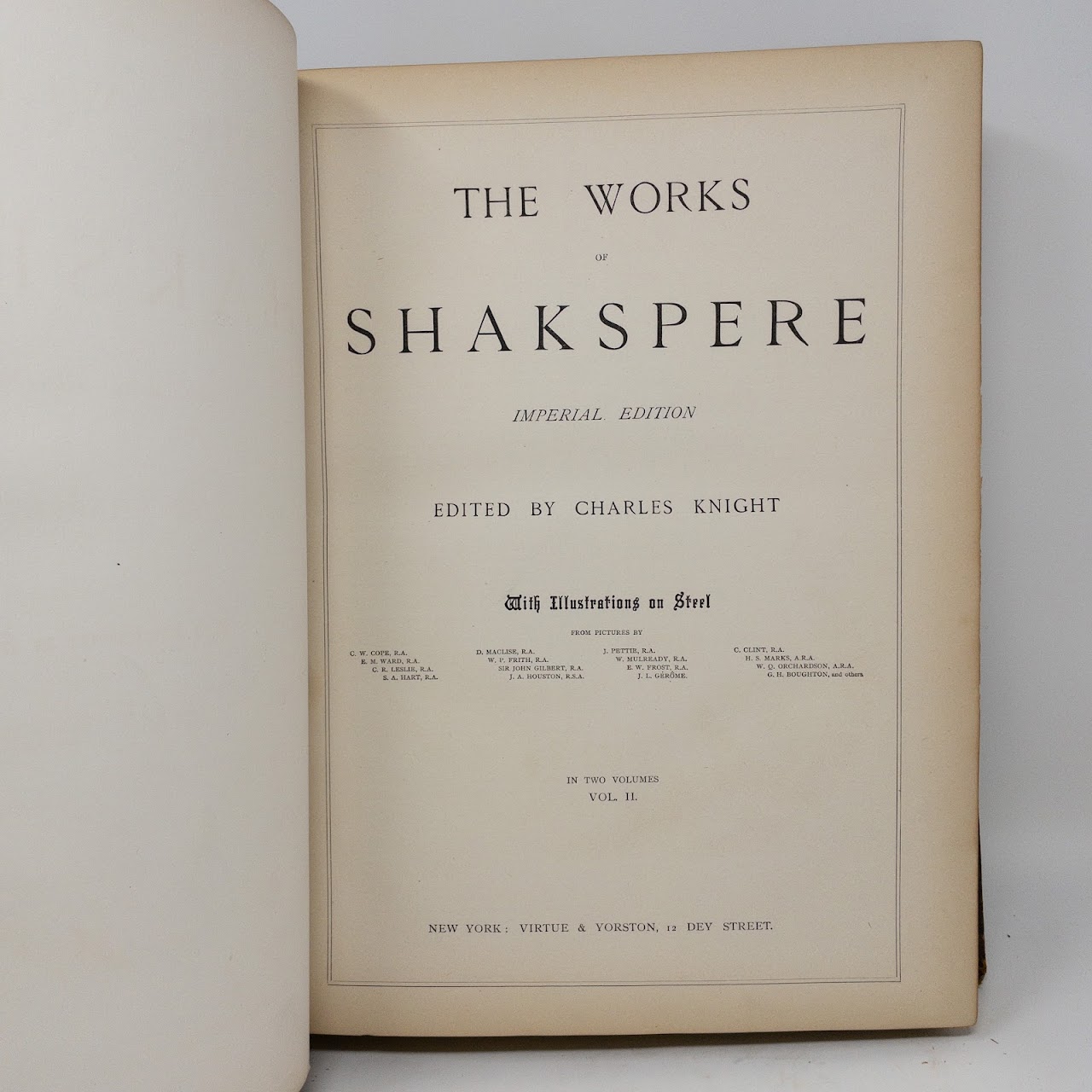 Charles Knight: 'The Works of William Shakespeare' Imperial Edition 4 Vol.