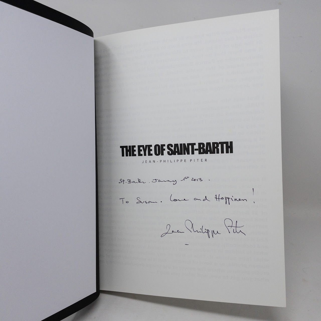 Jean-Philippe Piter: 'The Eye of Saint-Barth' Signed First Edition