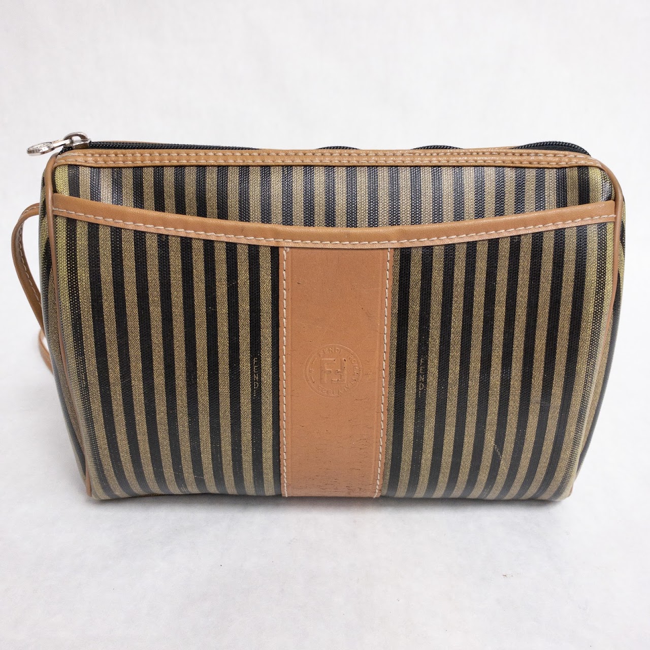 Vintage Fendi Striped Crossbody Bag