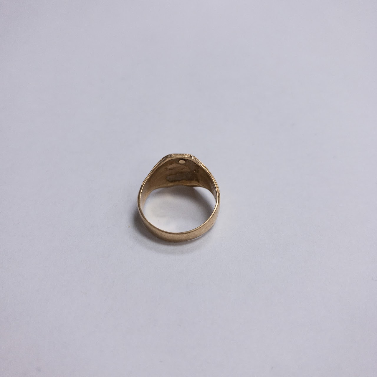 14K  Gold Monogram Ring