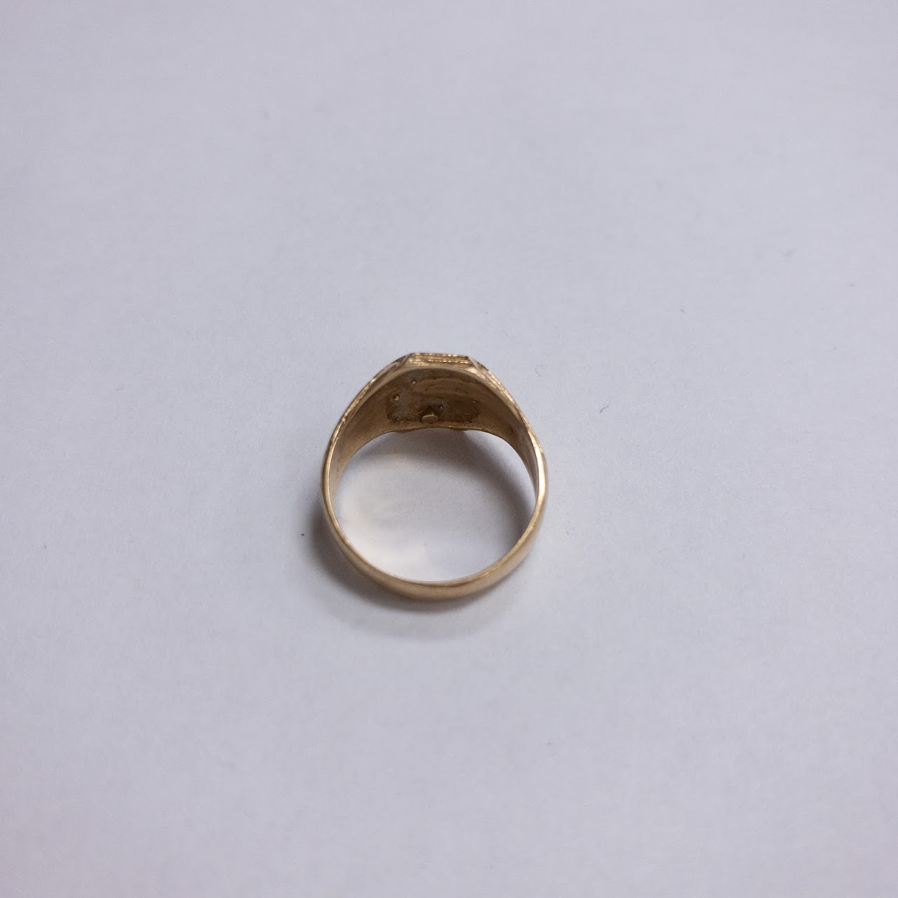 14K  Gold Monogram Ring