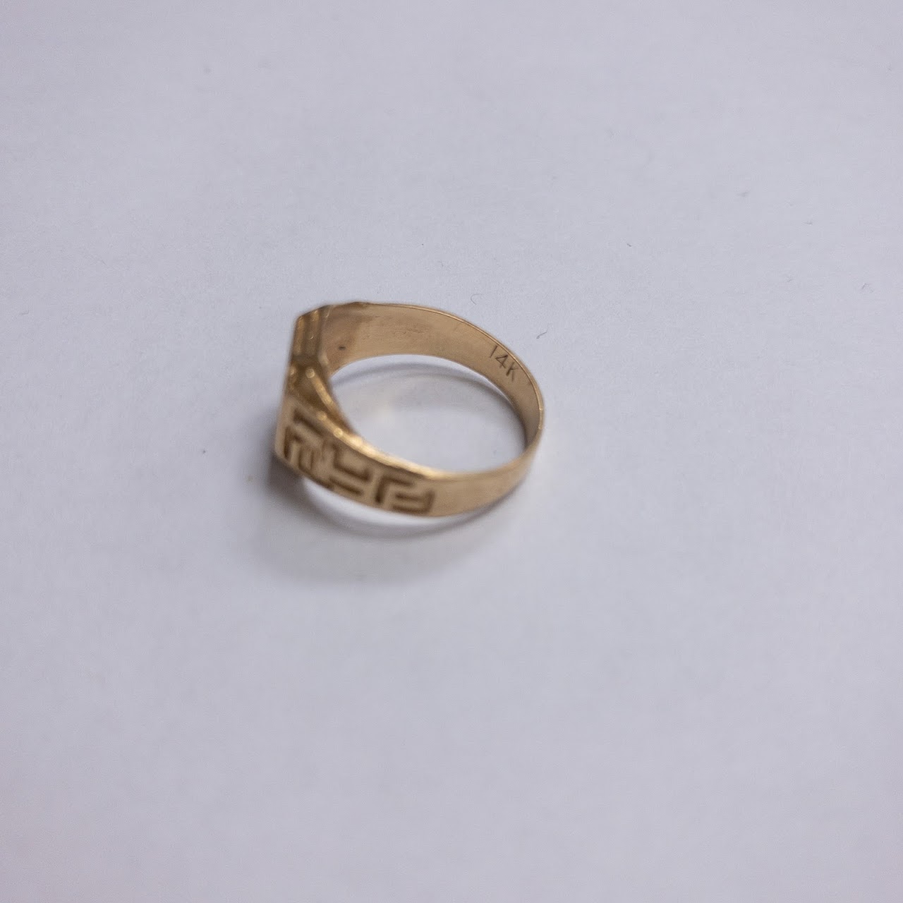 14K  Gold Monogram Ring