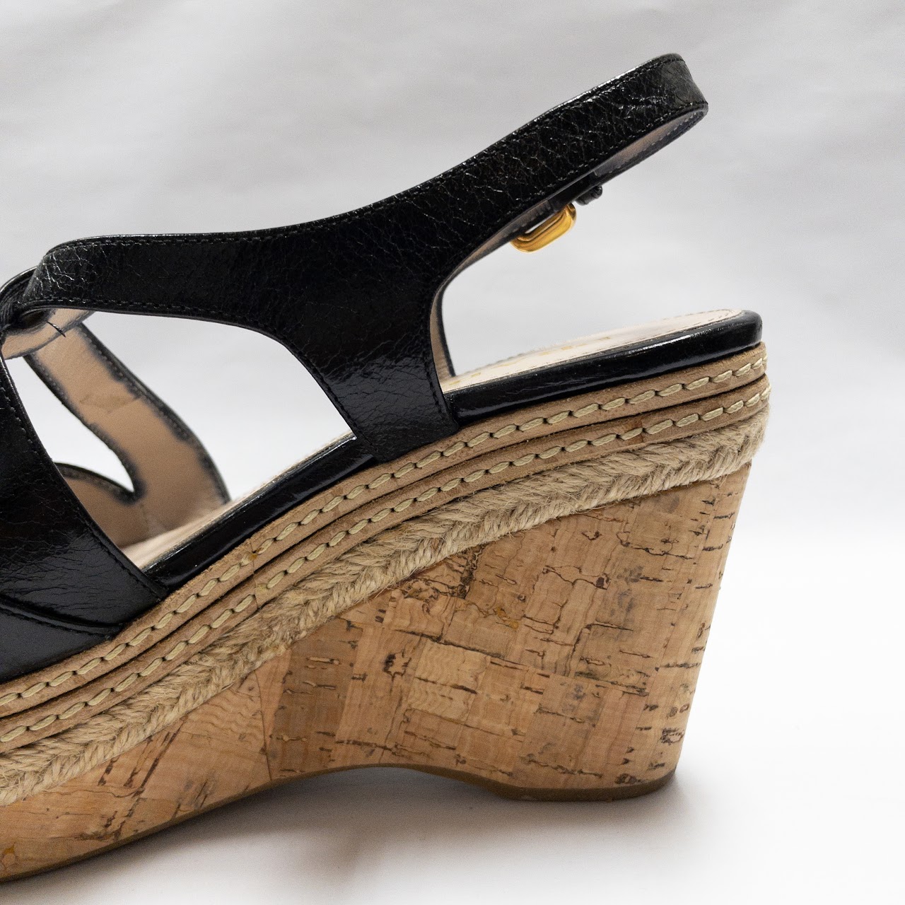 Prada Cork Wedge Heels