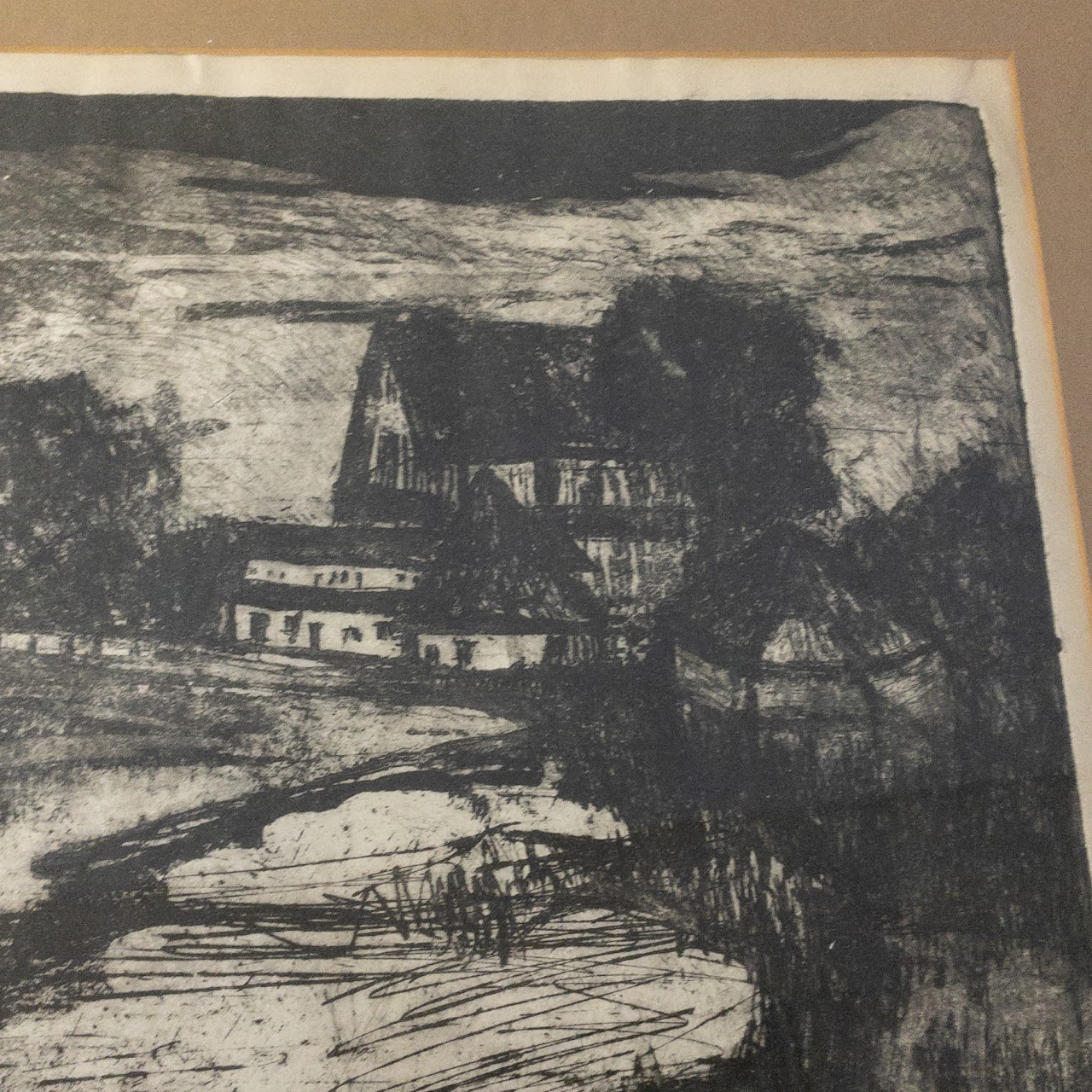 Kahn Signed Etching #1