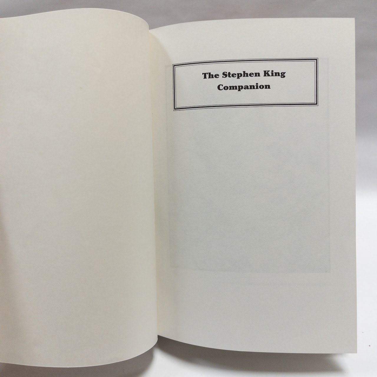 'The Stephen King Companion' RARE Signed Limited Edition