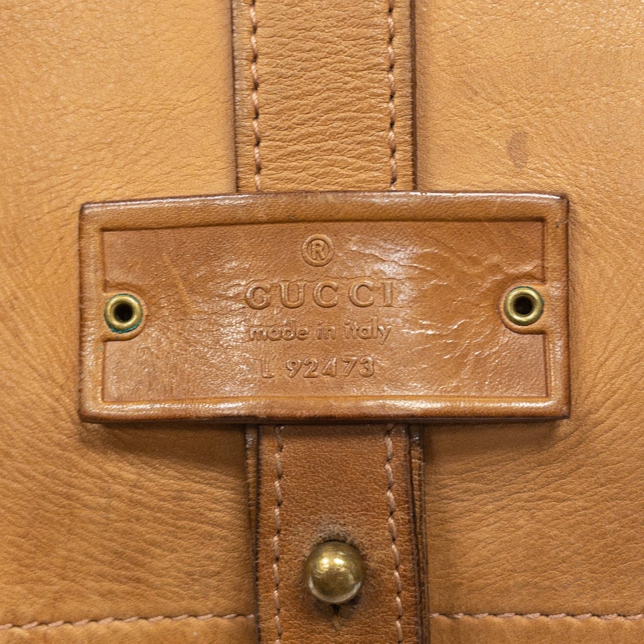 Gucci Leather Travel Backpack
