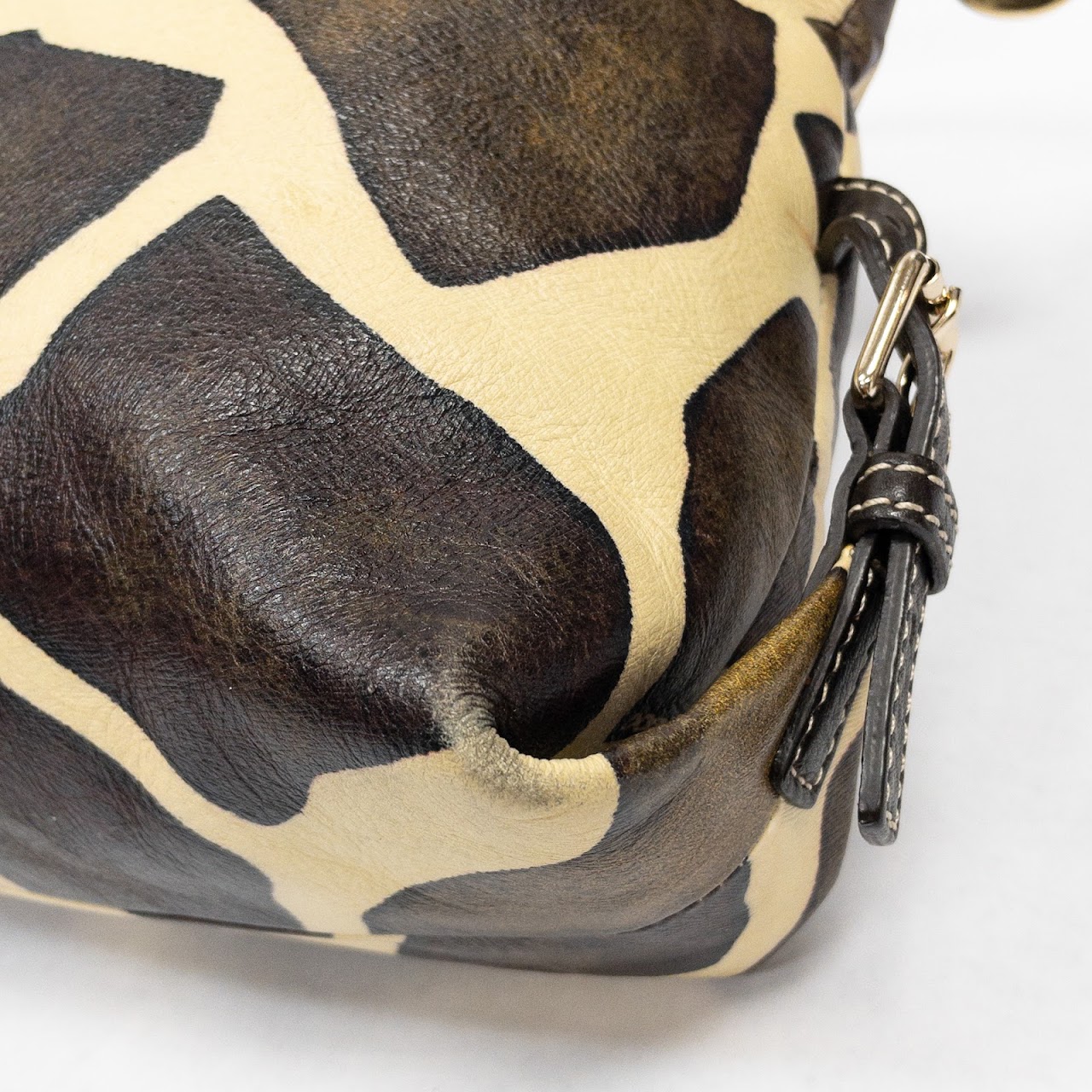 Dooney & Bourke Giraffe Print Leather Handbag