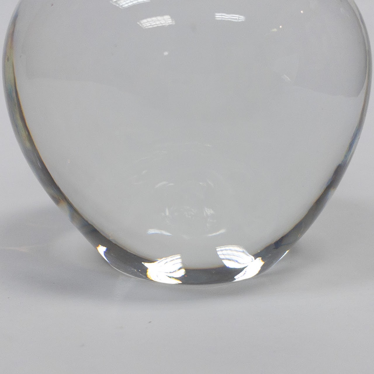 Tiffany & Co. Crystal Apple Paperweight