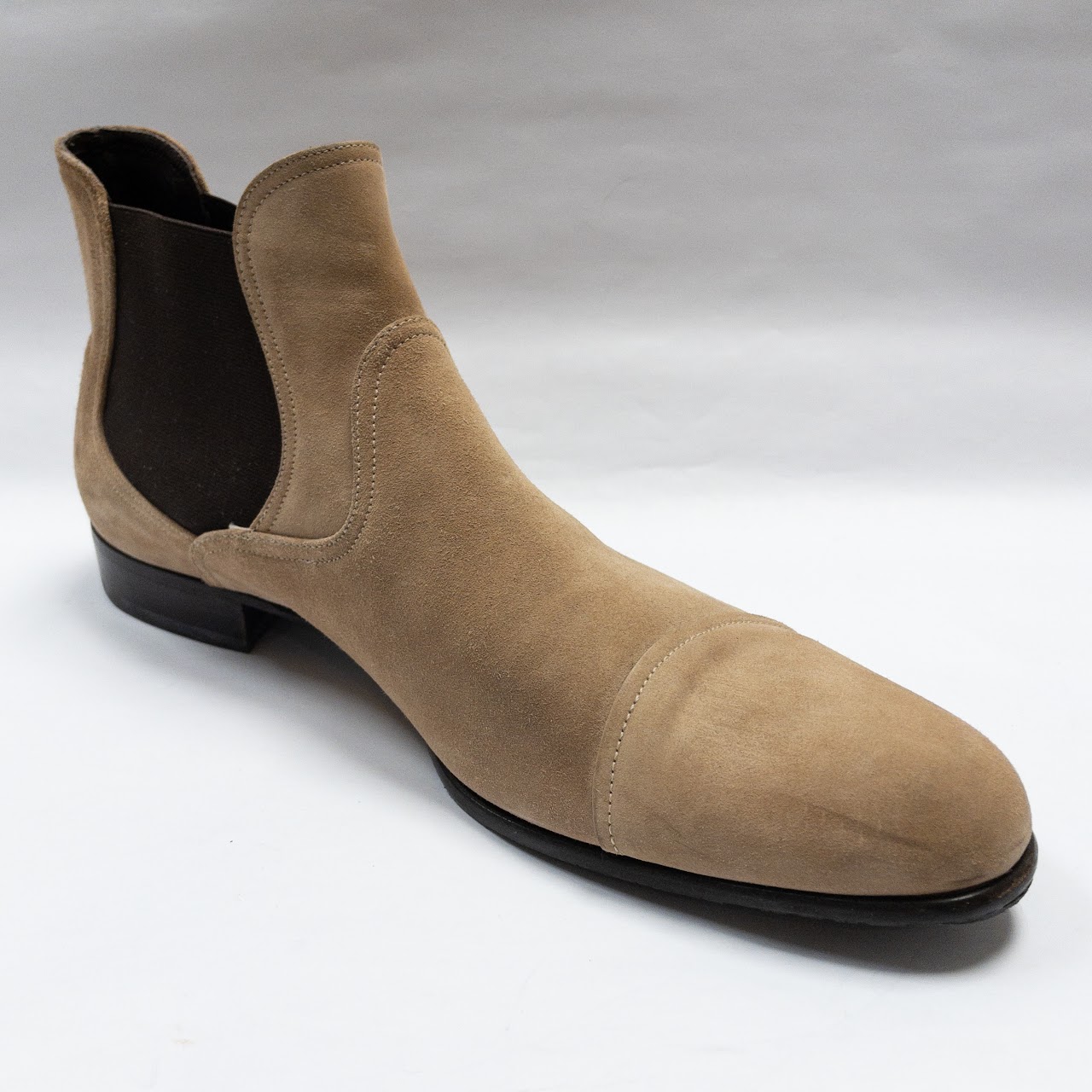 Salvatore Ferragamo Suede Chelsea Boots