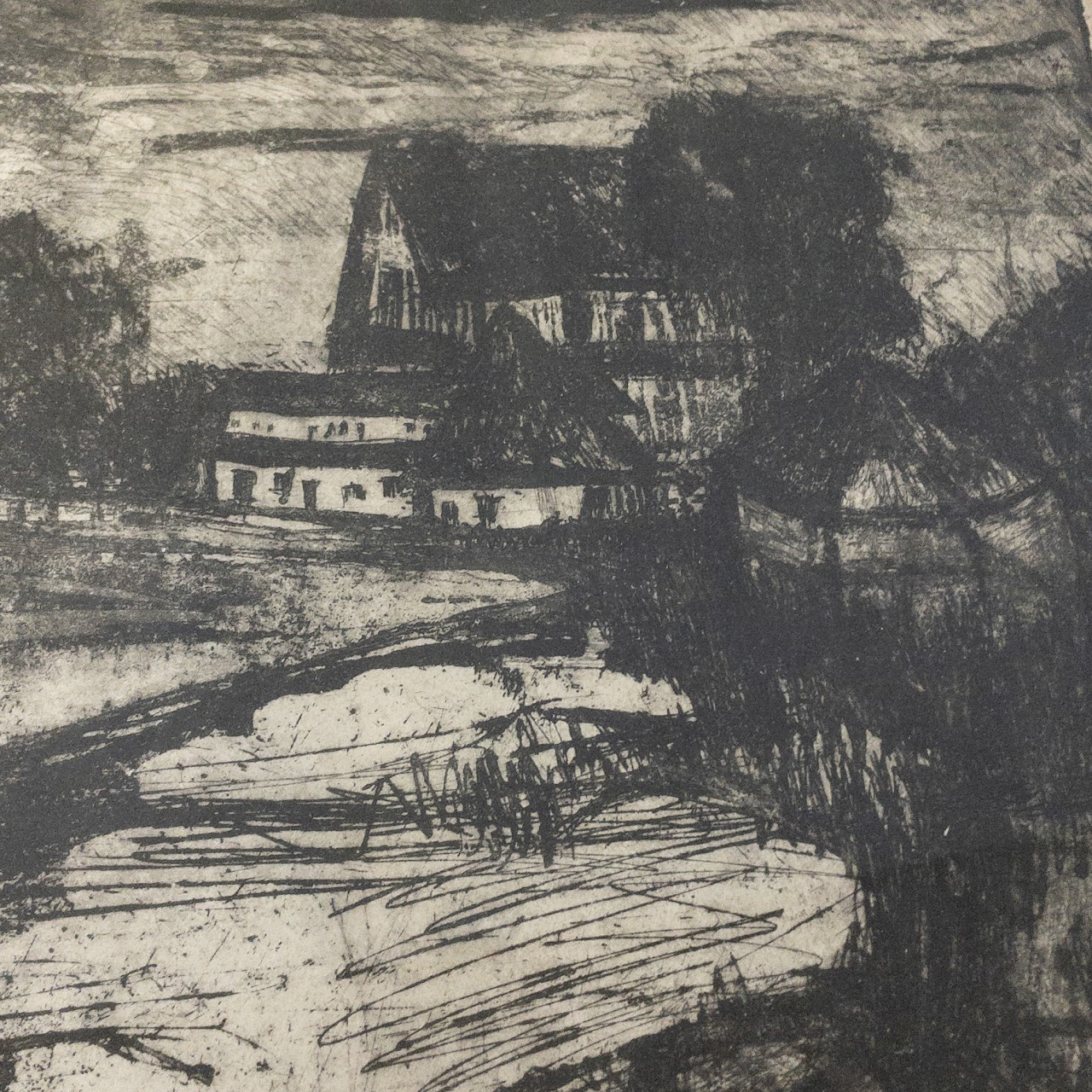 Kahn Signed Etching #1