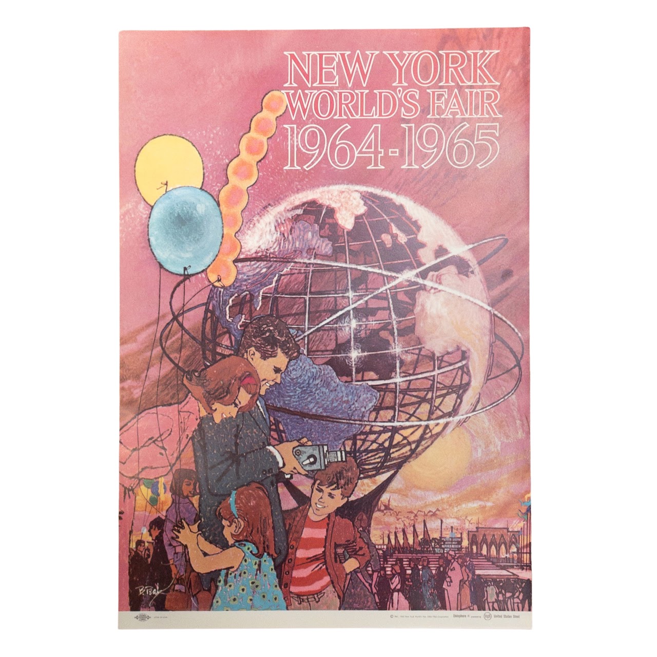 Bob Peak Original New York World's Fair 1964-1965 Poster