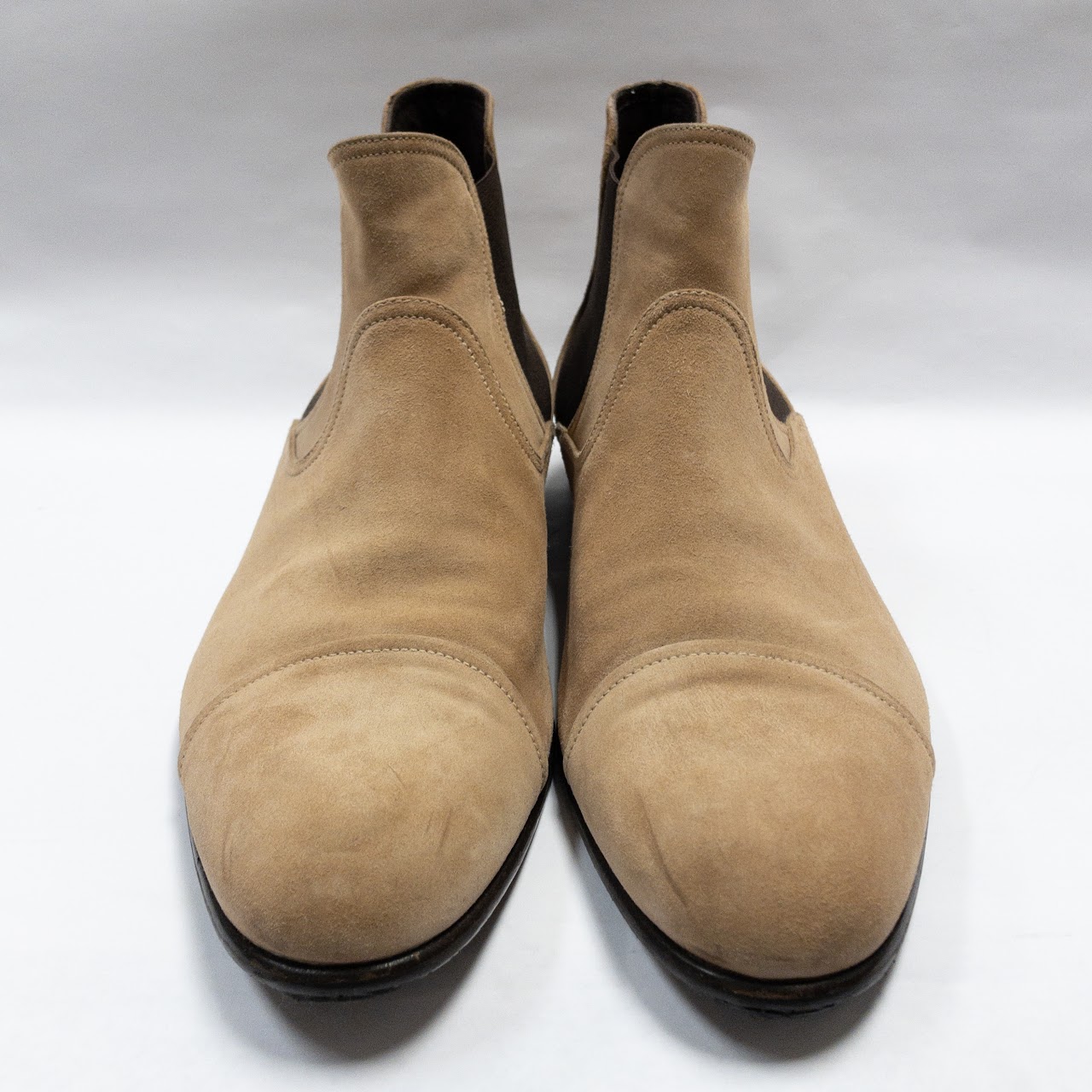 Salvatore Ferragamo Suede Chelsea Boots