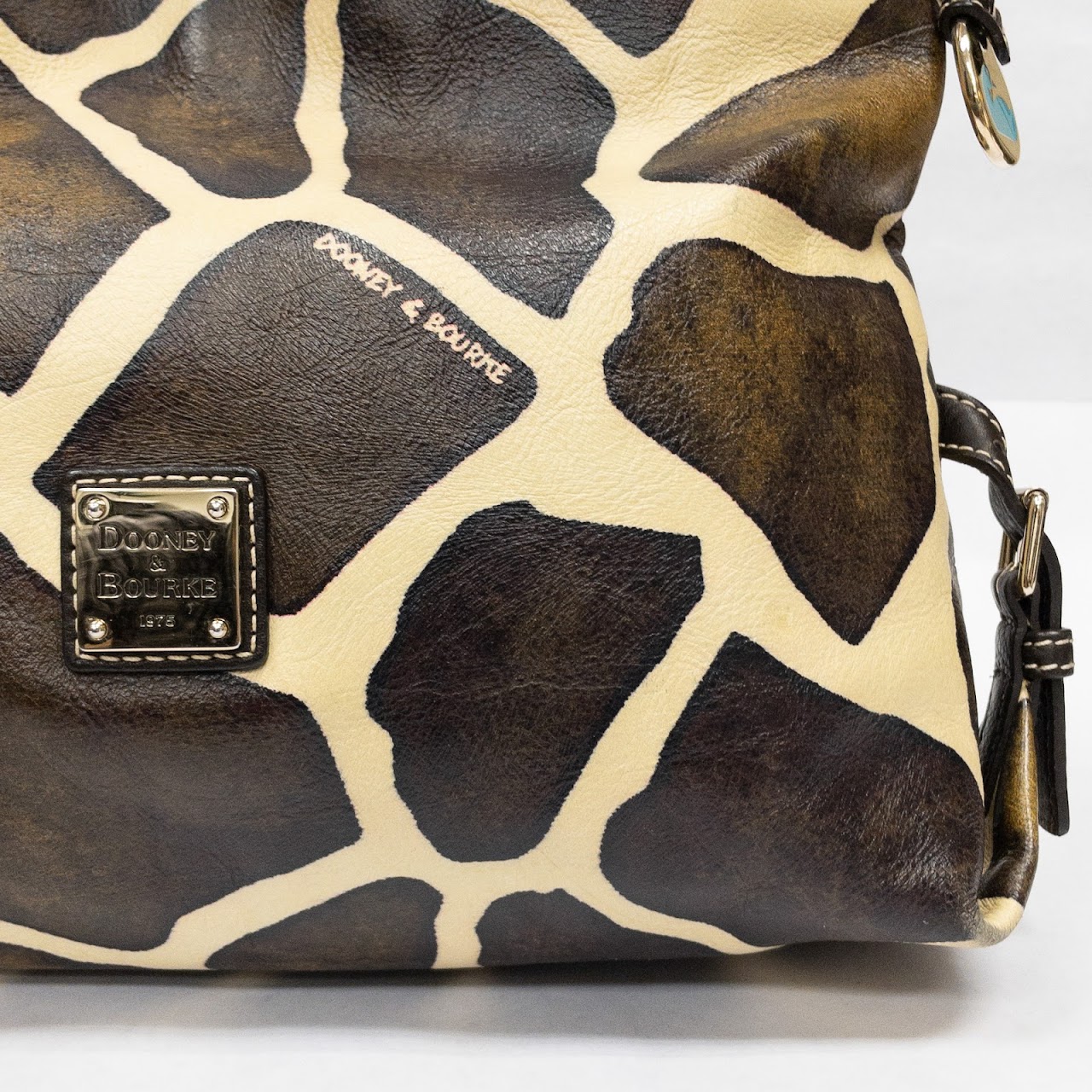 Dooney & Bourke Giraffe Print Leather Handbag