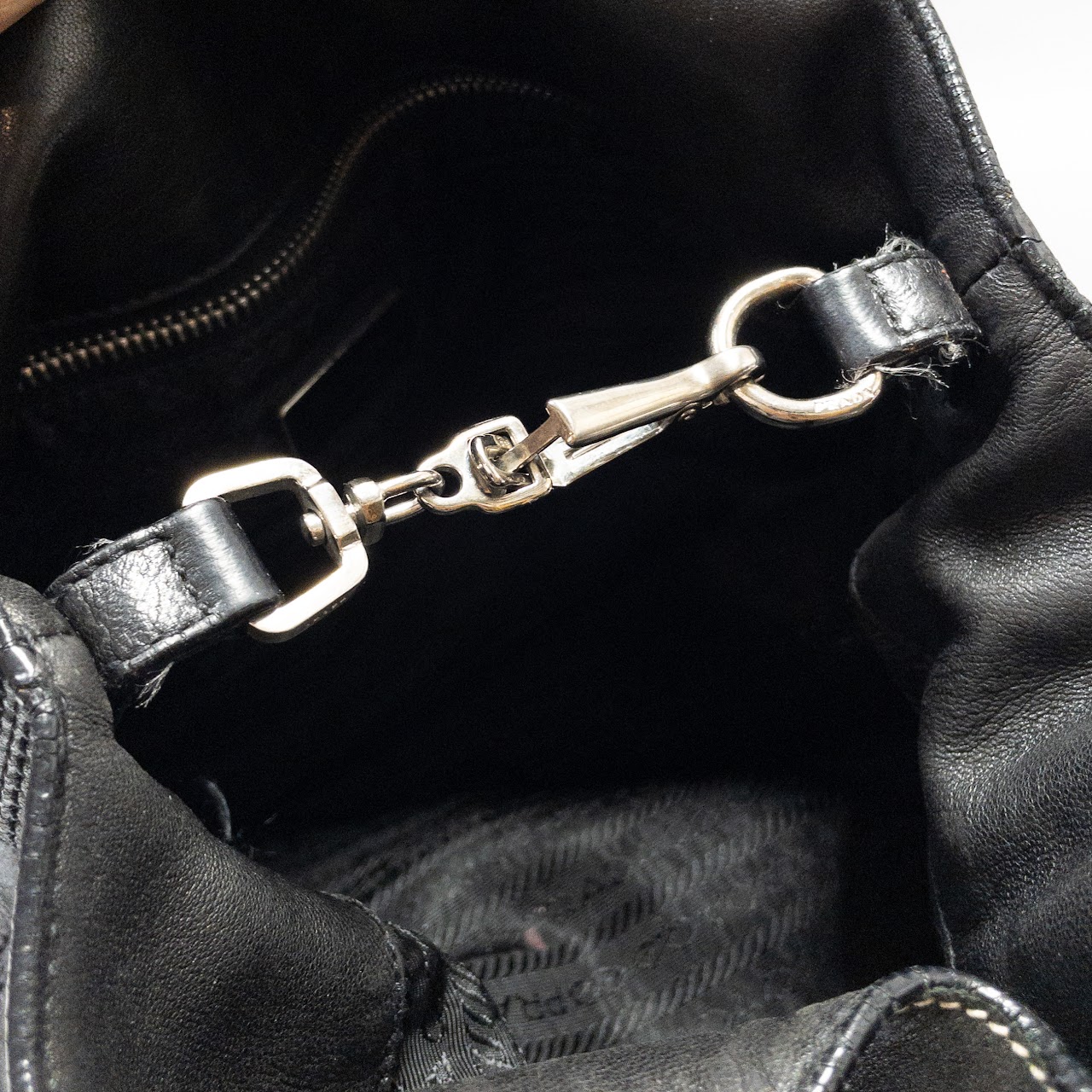 Prada Buckle Strap Satchel