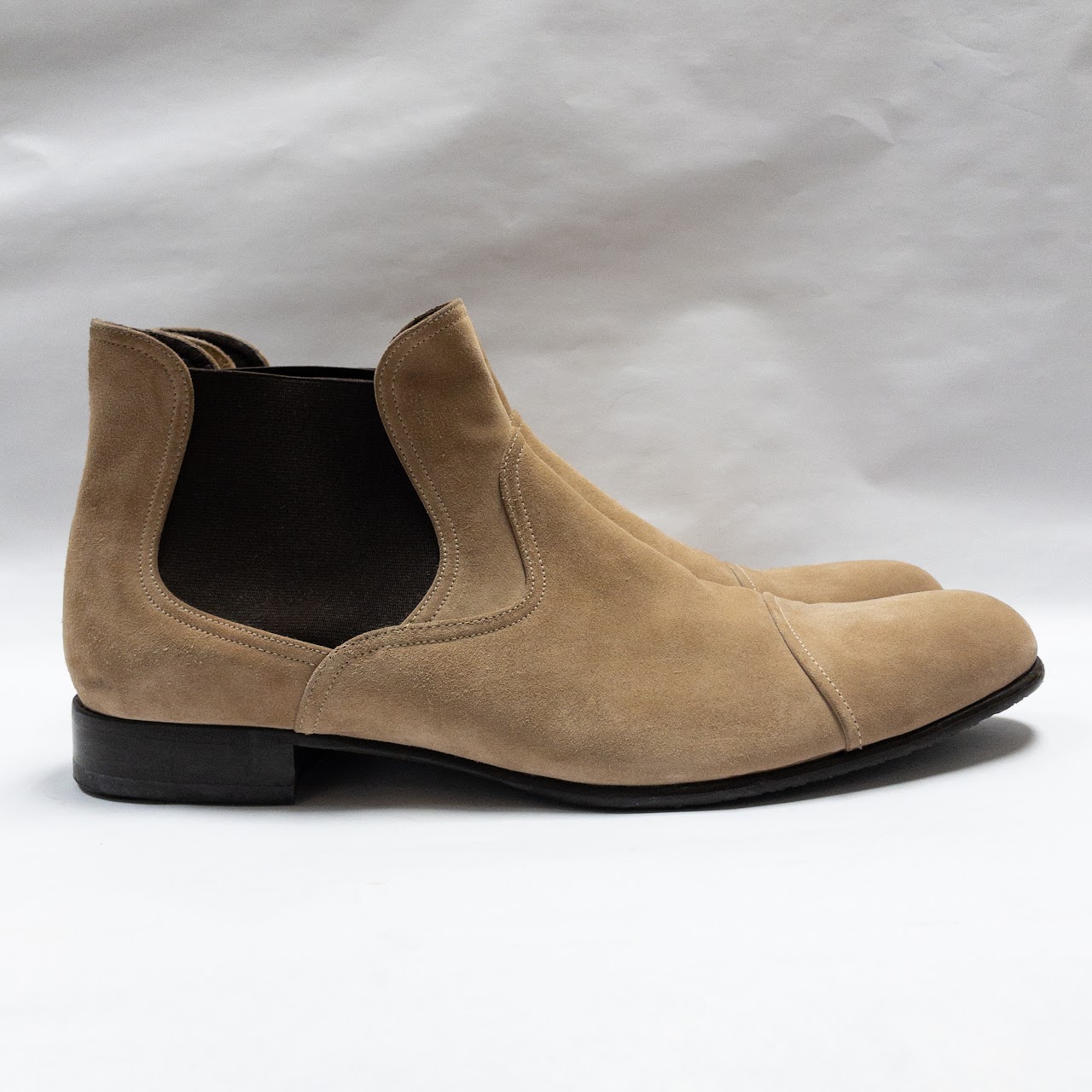 Salvatore Ferragamo Suede Chelsea Boots