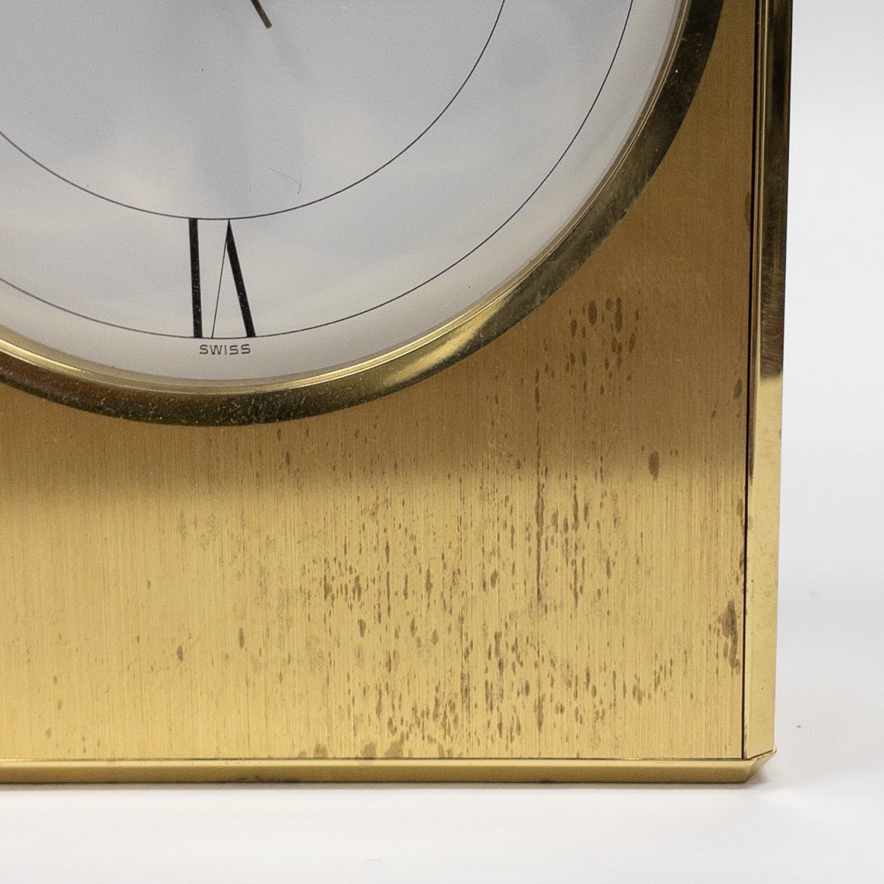 Tiffany & Co. Brass Rectangle Desk Clock