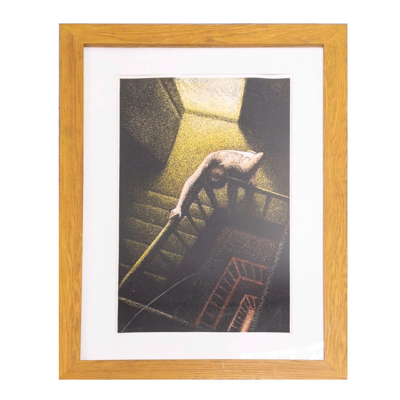 Jane Dickson Signed  "Stairwell"  Aquatint Etching