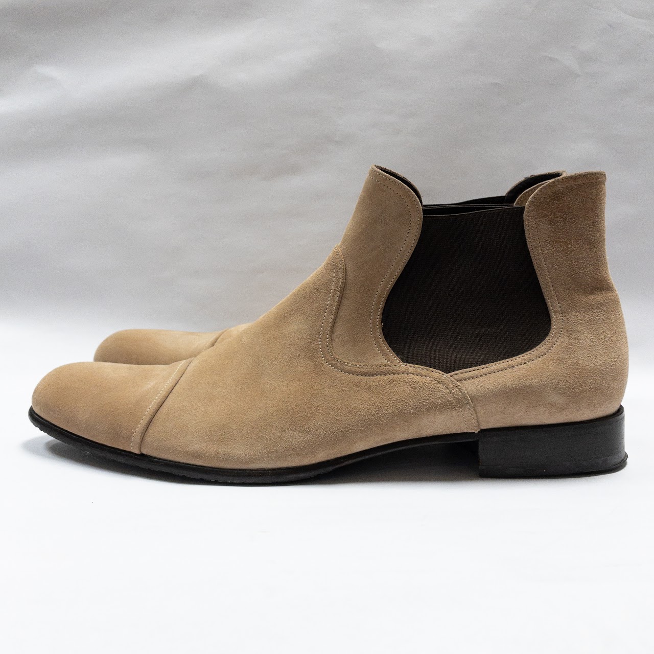 Salvatore Ferragamo Suede Chelsea Boots