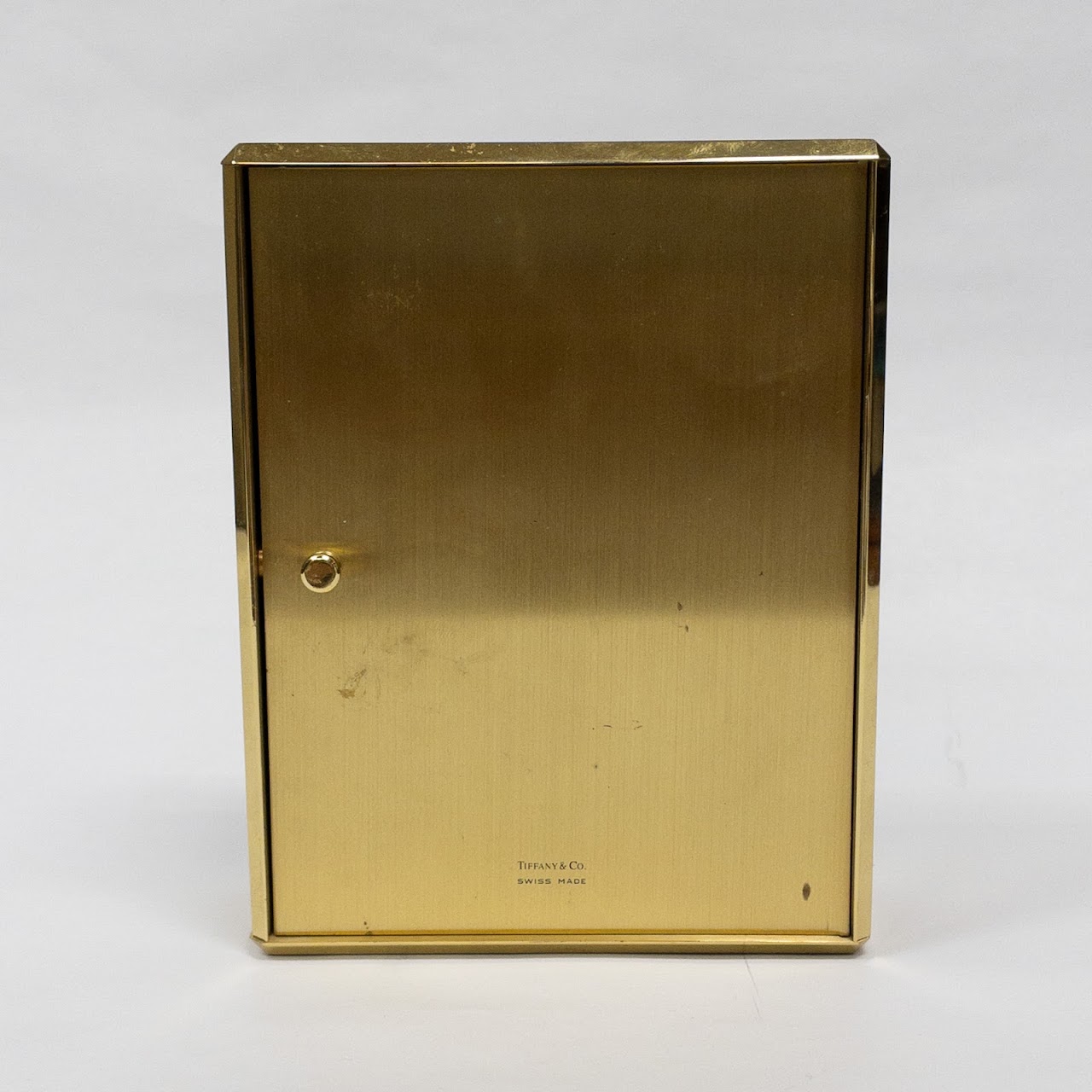 Tiffany & Co. Brass Rectangle Desk Clock