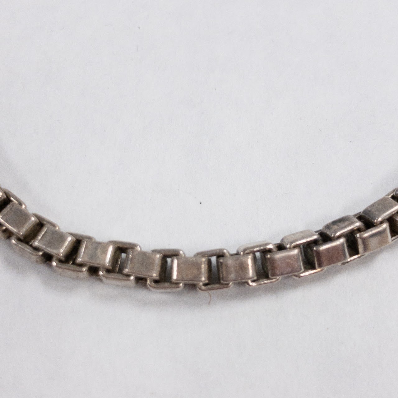 Tiffany & Co. Sterling Silver Box Link Bracelet