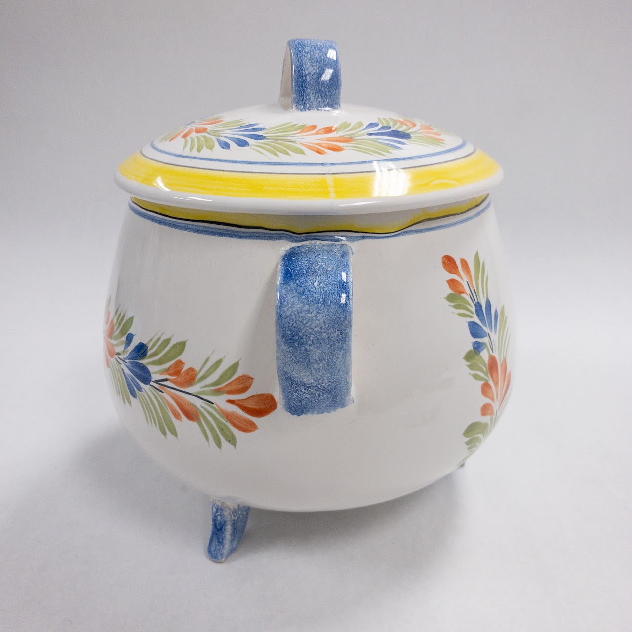 Quimper France Vintage Henriot Ceramic Tureen