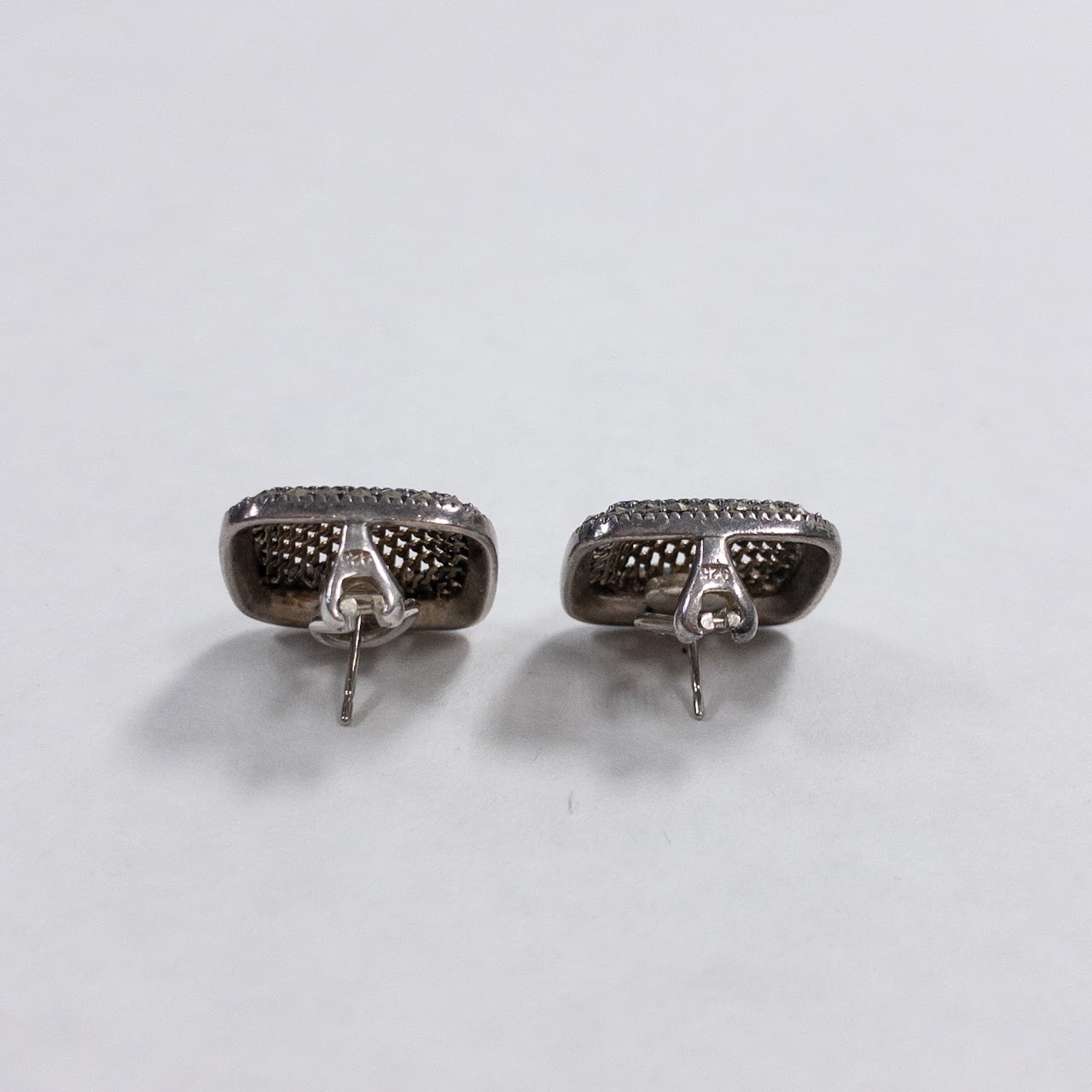 Judith Jack Sterling Silver & Marcasite Earrings