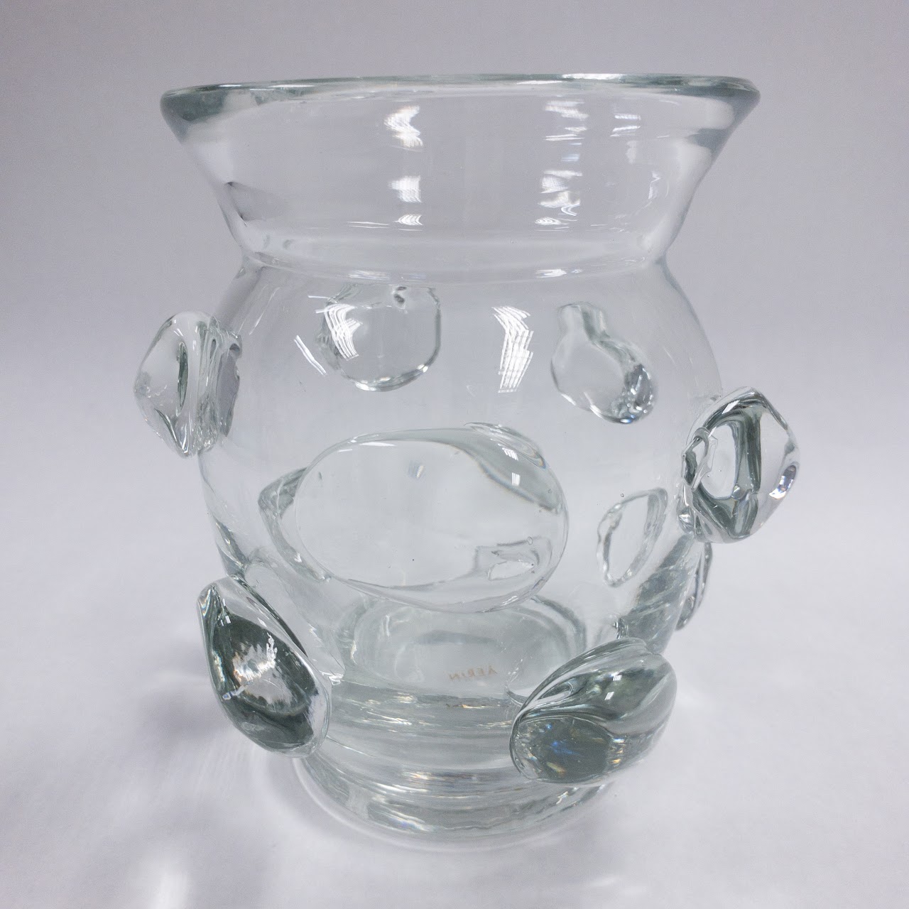 Aerin  Dimpled Glass Vase