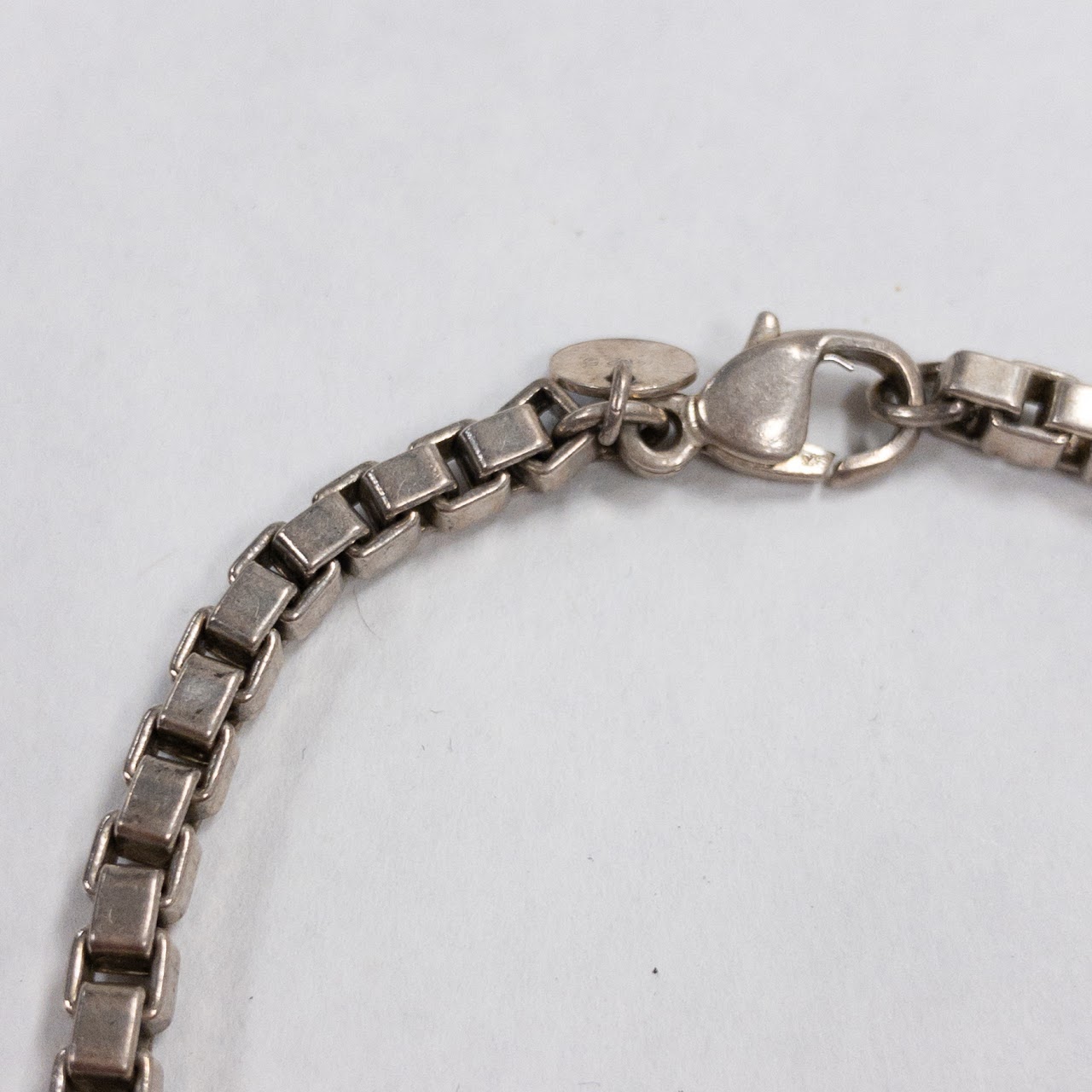 Tiffany & Co. Sterling Silver Box Link Bracelet