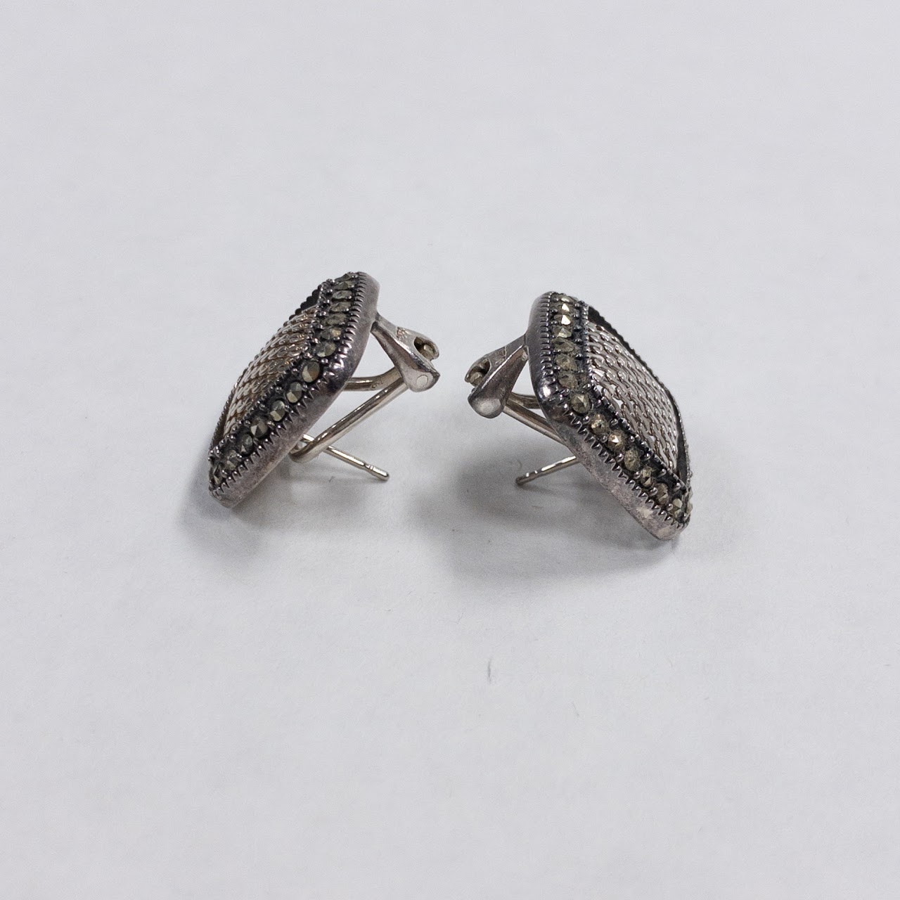 Judith Jack Sterling Silver & Marcasite Earrings