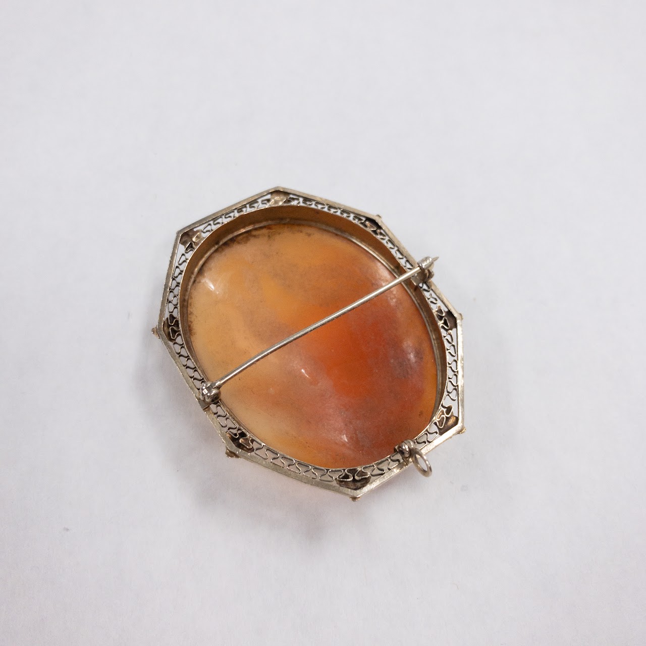 14K Gold Cameo Convertible Brooch