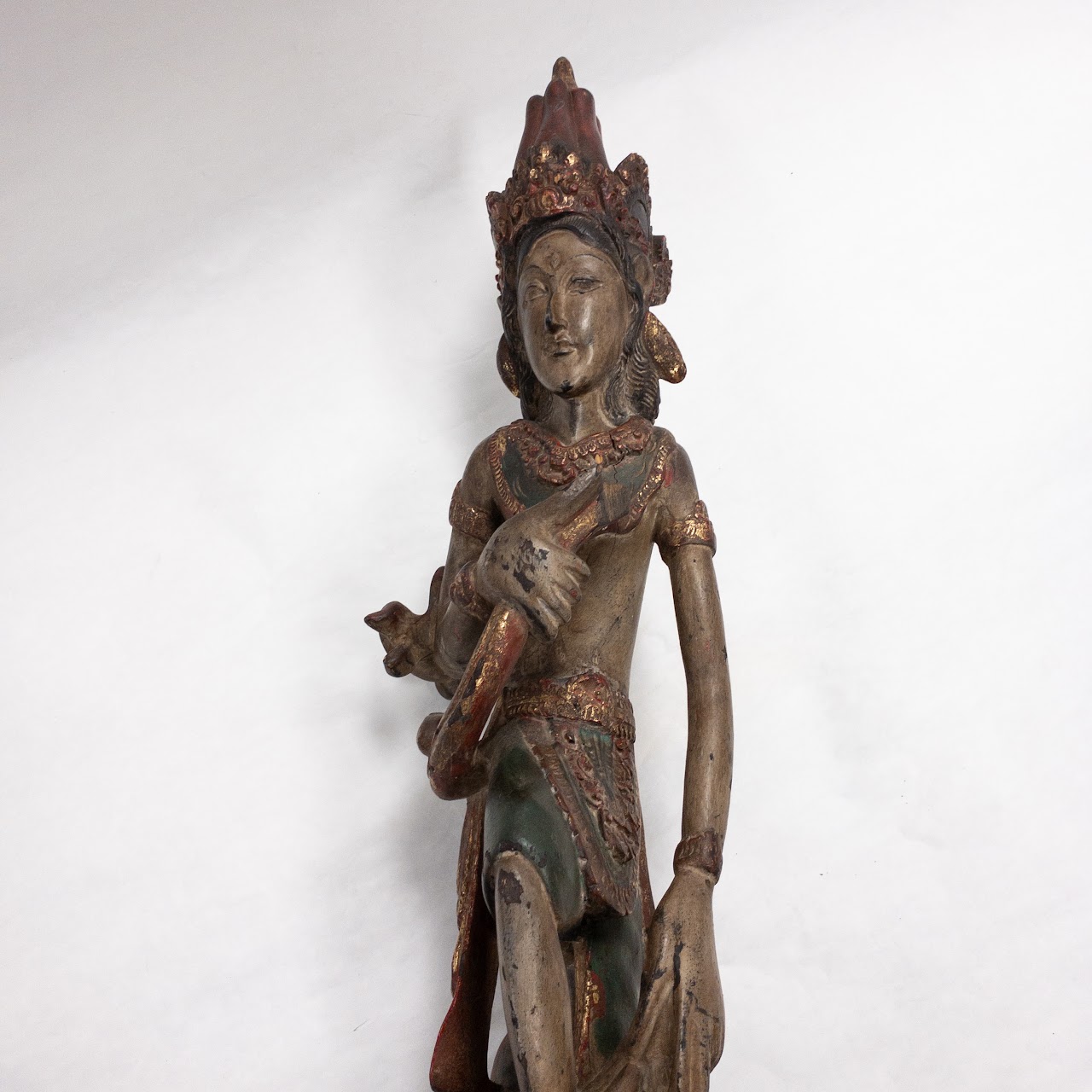 Indonesian Hand Carved 30" Statue