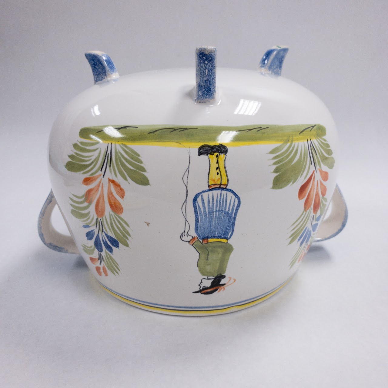 Quimper France Vintage Henriot Ceramic Tureen