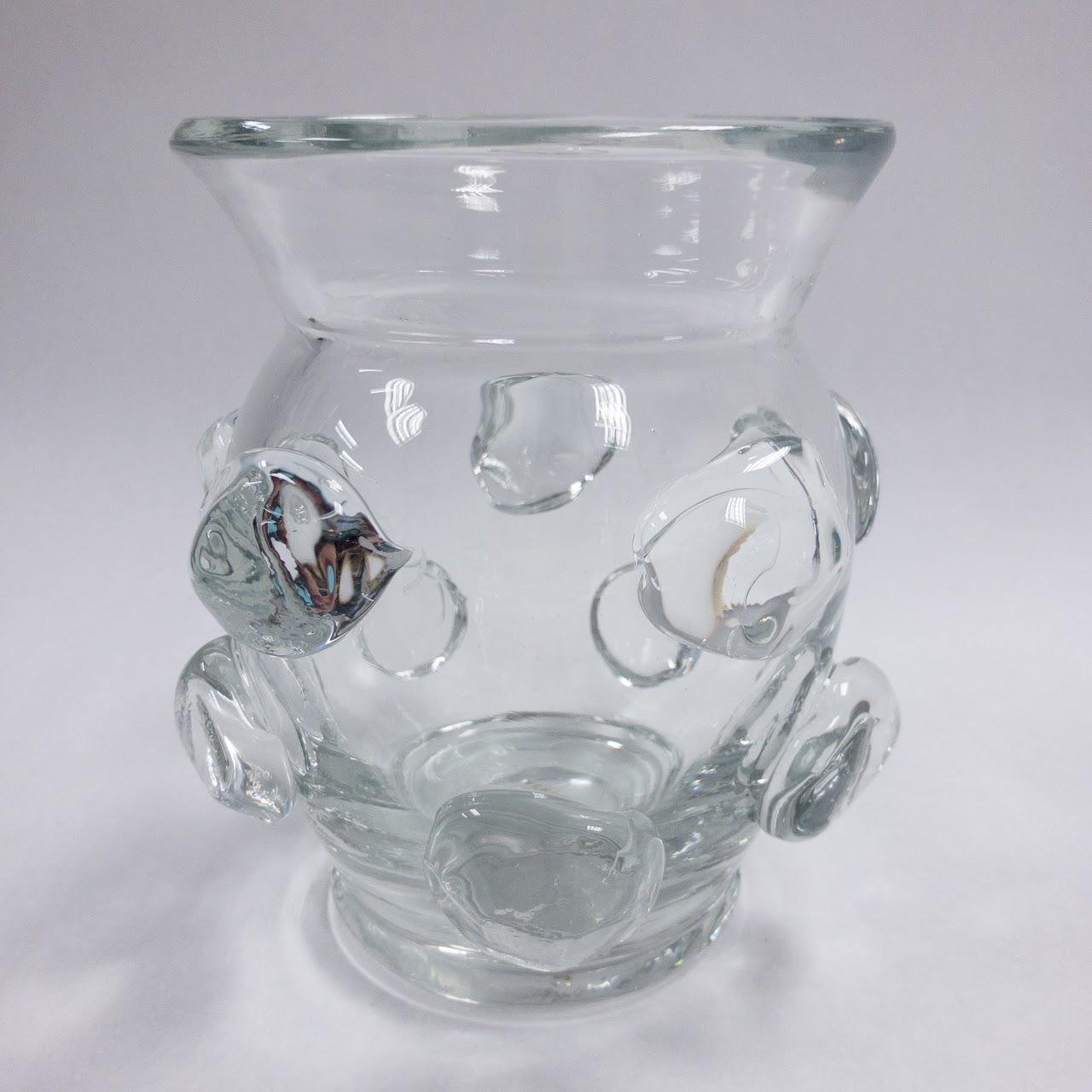 Aerin  Dimpled Glass Vase