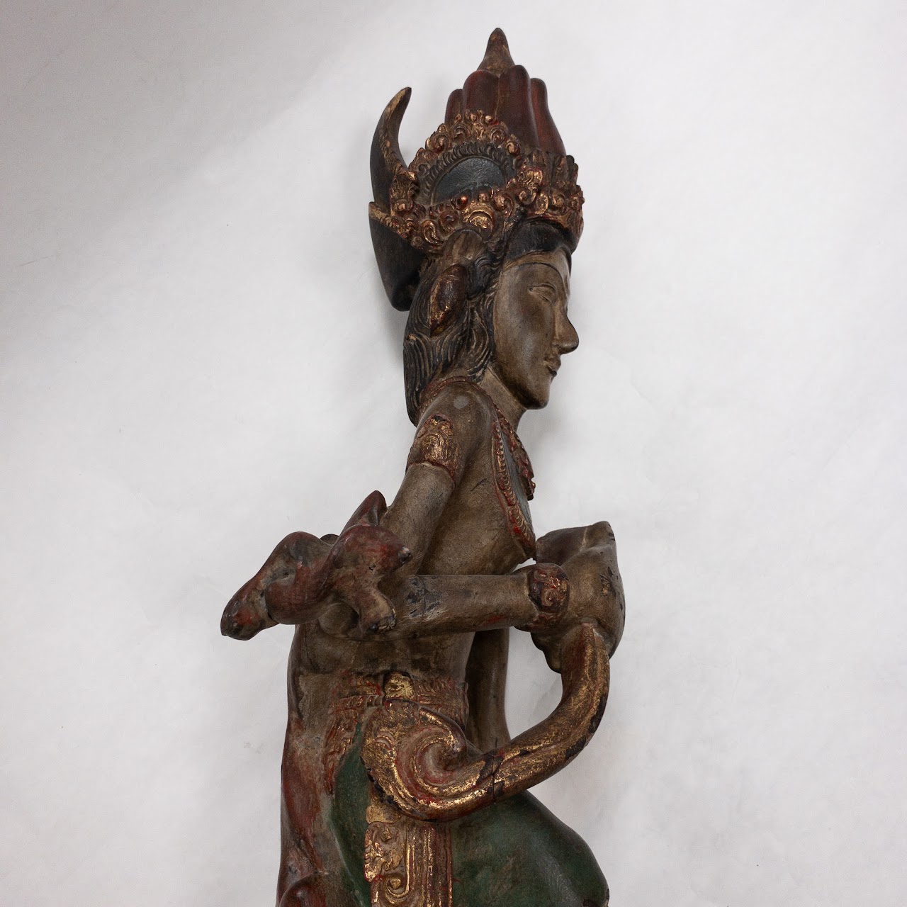 Indonesian Hand Carved 30" Statue