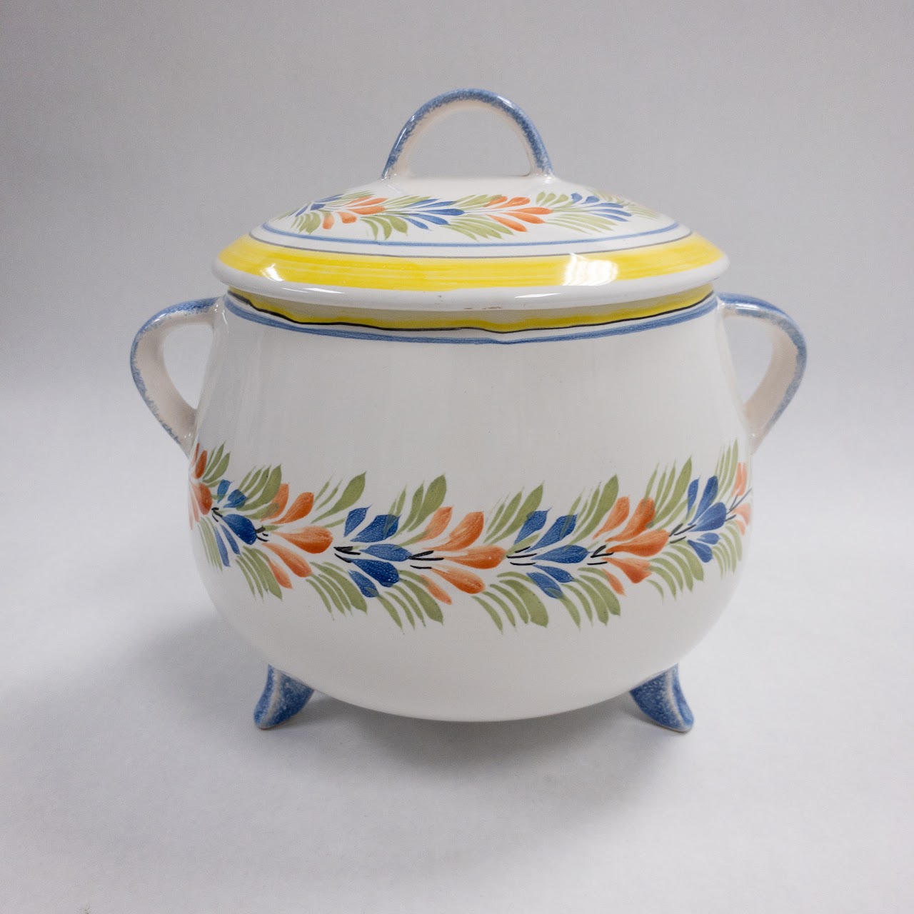 Quimper France Vintage Henriot Ceramic Tureen