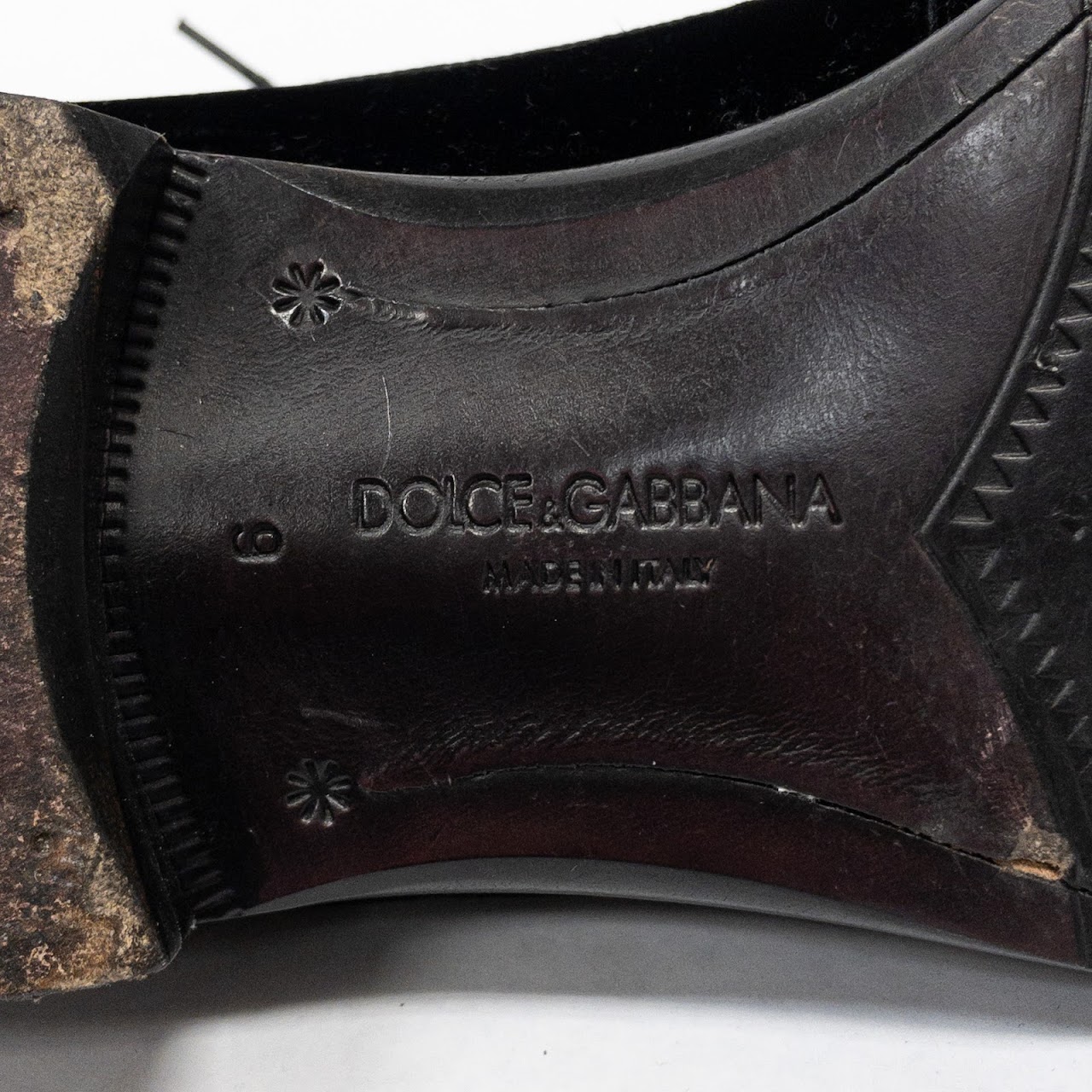 Dolce & Gabbana Velvet  Derby Shoes