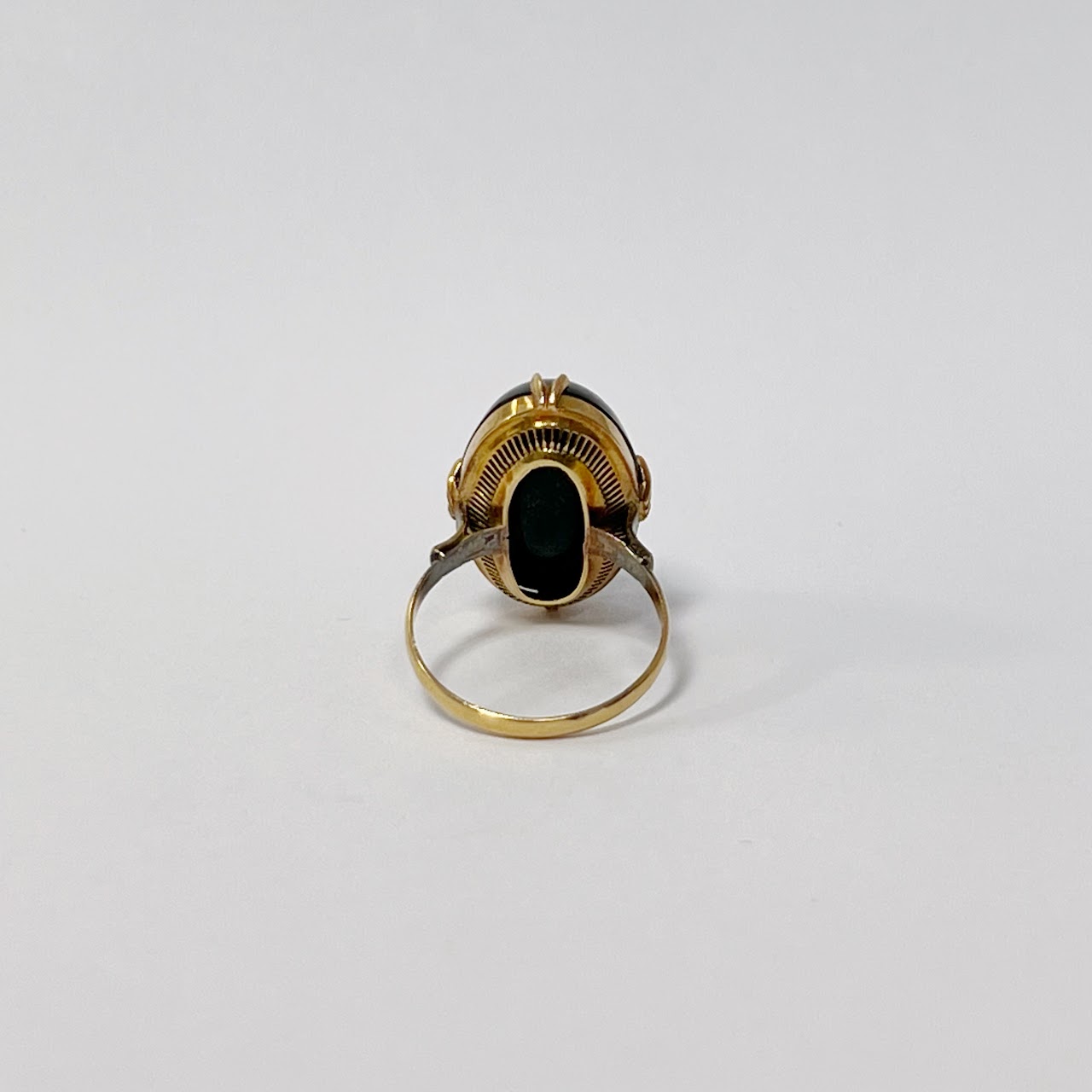 18K Gold and Bloodstone Ring