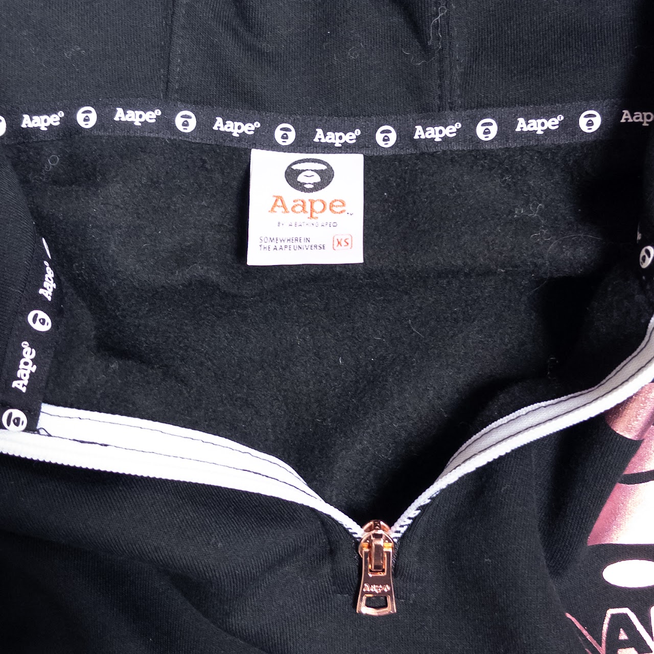 Aape by A Bathing Ape Half-Zip Hooded Sweatshirt