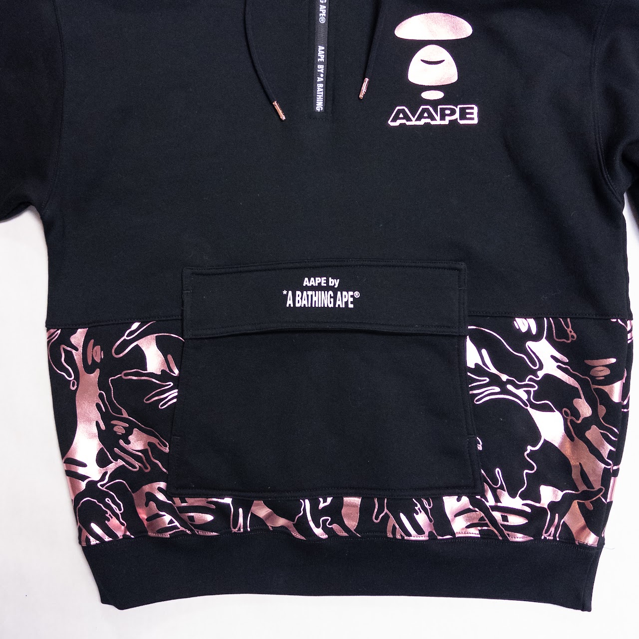 Aape by A Bathing Ape Half-Zip Hooded Sweatshirt