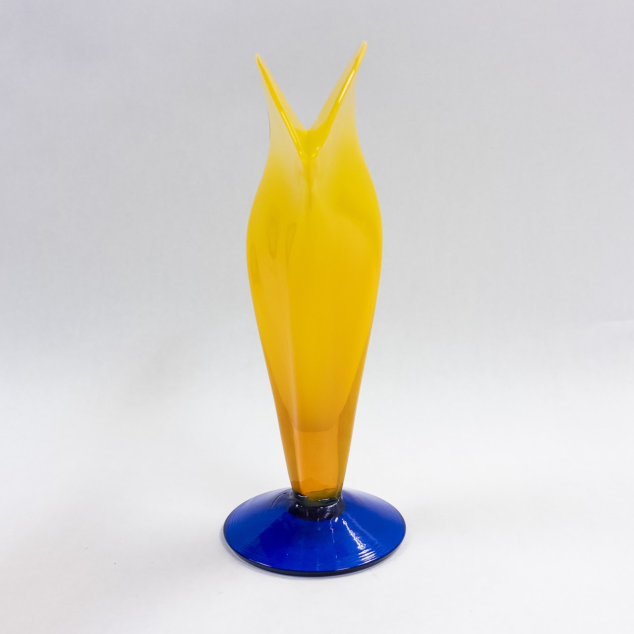 Richard Blenko Signed Art Glass Vase