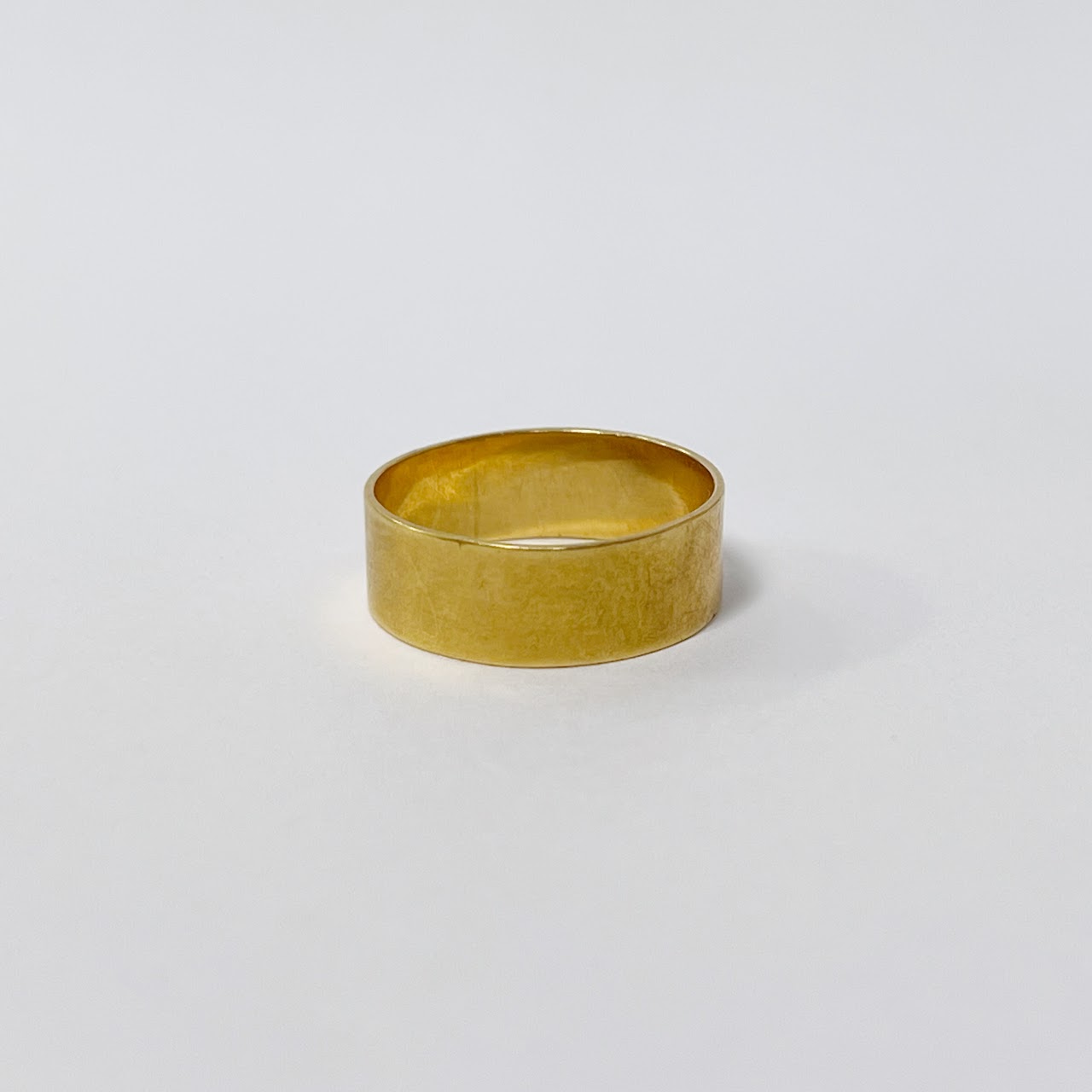 18K Gold Wide Band Ring