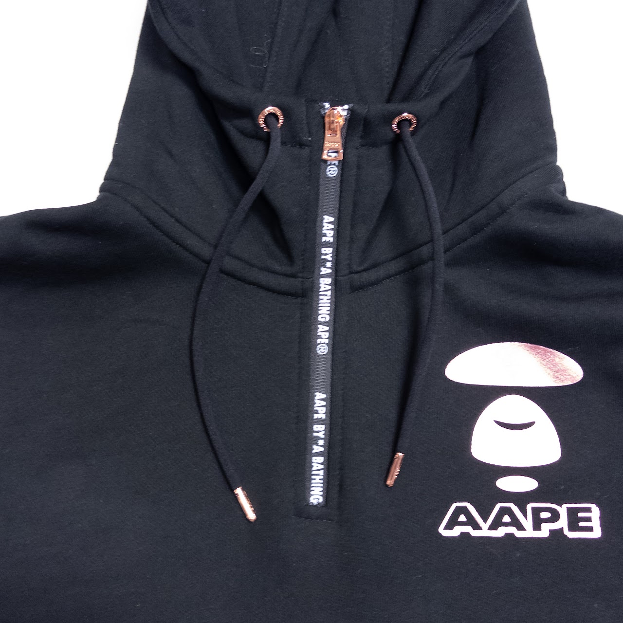 Aape by A Bathing Ape Half-Zip Hooded Sweatshirt