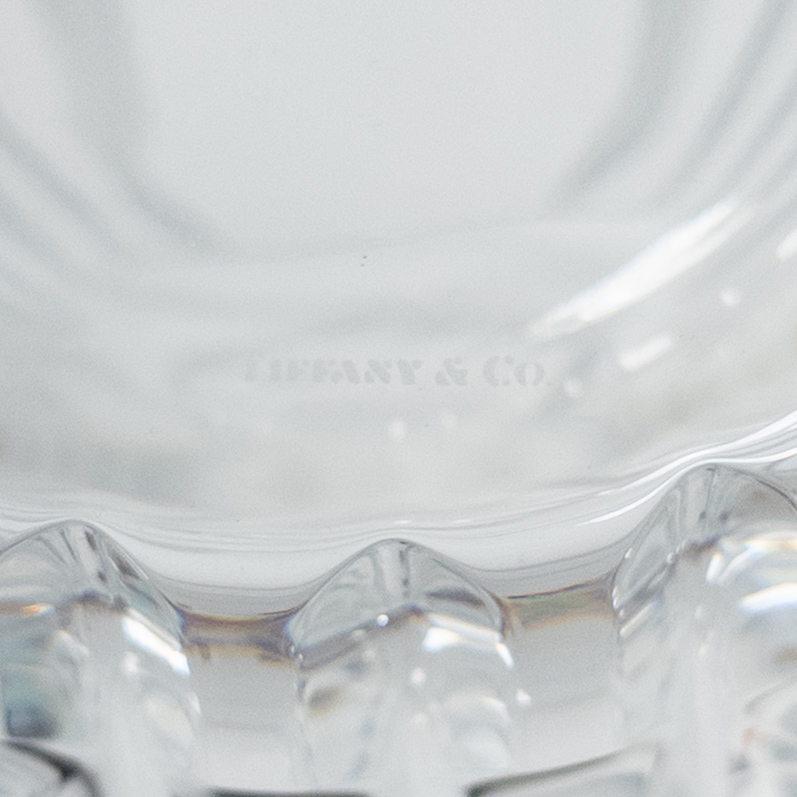 Tiffany & Co. Plaid Crystal Vase