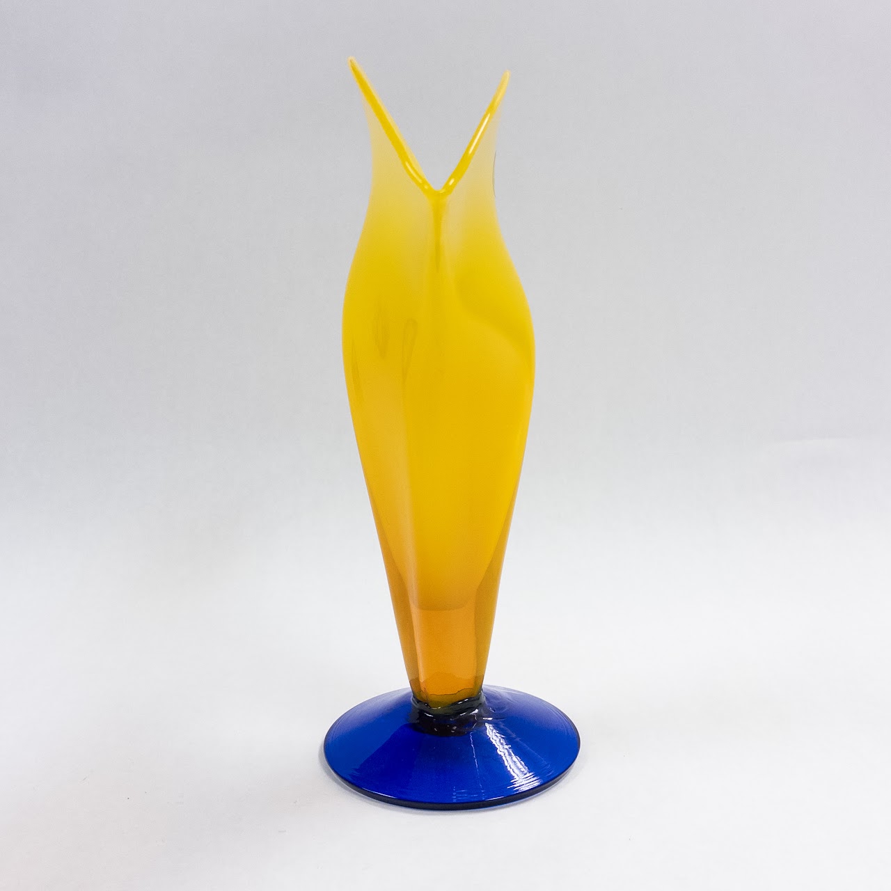 Richard Blenko Signed Art Glass Vase