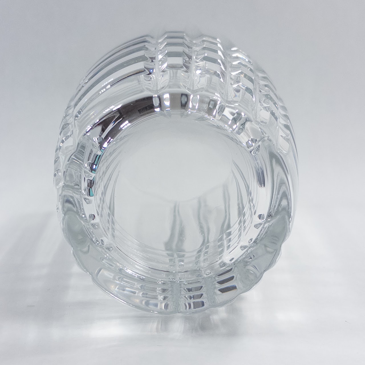 Tiffany & Co. Plaid Crystal Vase