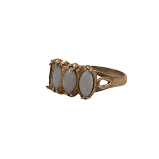 14K Gold Opal Ring NEEDS REPAIR