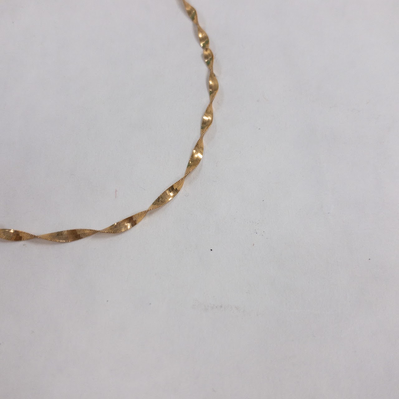 10K Gold Twisted Herringbone Bracelet