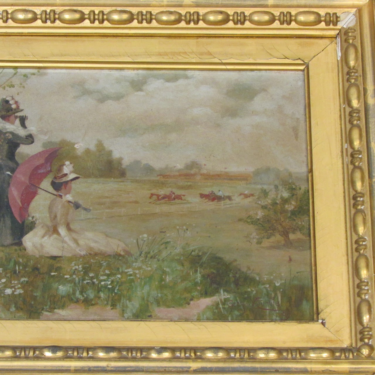 George Y. Curtis Signed Antique Oil Painting